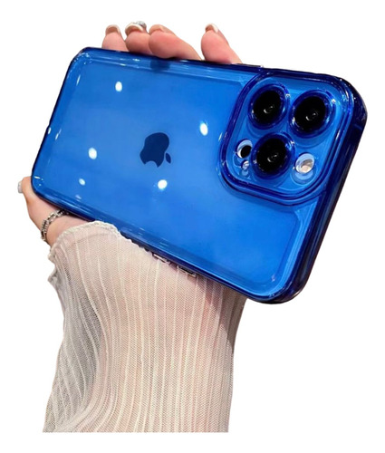 Estuche Forro Funda Clear Case Todas Ref Para iPhone Colores