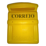 Caixa De Correio Plástica Cor Amarela C/suporte Para Cadeado