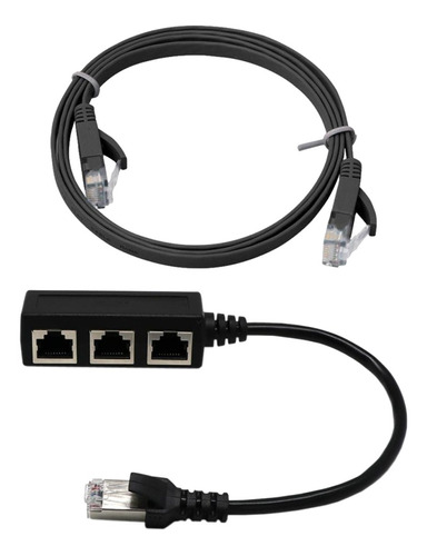 Spiltter Con Cat 6 Ethernet Cable Conector 1x Red Rj-45