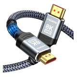 Cable Hdmi 8k 2.1 Alta Velocidad 3 Metros Ultra Hd 48 Gbps