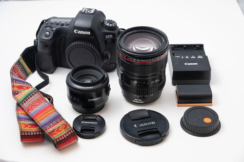 Canon Eos 6d Mark Ii +lente 24-105 F:4 L+lente Younguo 50mm