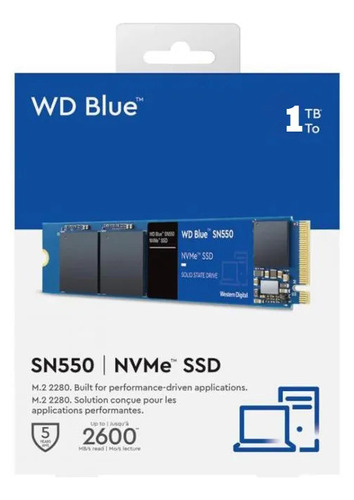 Ssd Western Digital  Sn550 1tb Blue