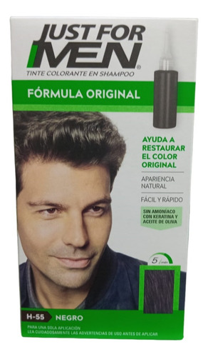 Just For Men Tintura En Shampoo Cabello Cubre Canas Castaño