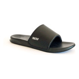 Chinelas Reef Hombre Leather Slide Negras