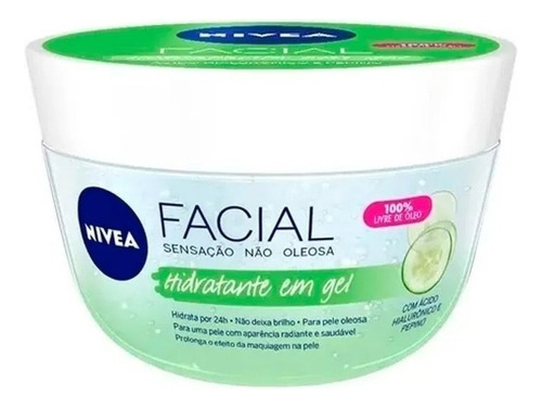 Hidratante Facial Em Gel C/ Hialurônico E Pepino Nivea 100g