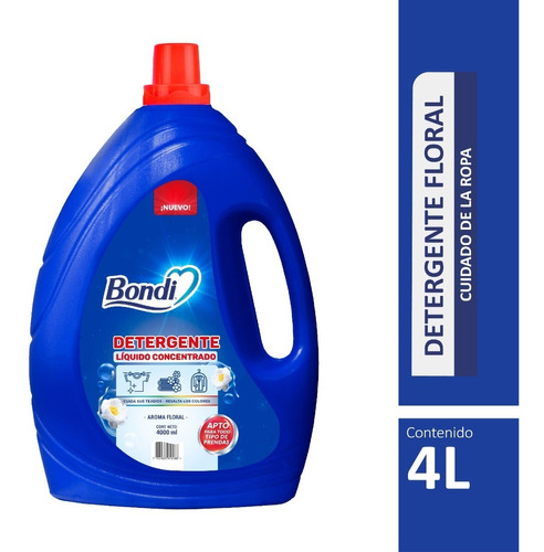 Detergente Bondi Liquido 4l - L a $10616