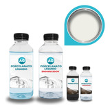 Kit Porcelanato Líquido Branco Tráfego Ag - Ral9016 Por M²