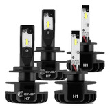 2 Lampada Led H7 + H1 Automotiva Super Led Cinoy Plus