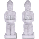 Sx20200176 Juego De 2 Estatuas De Buda De Compuesto De ...