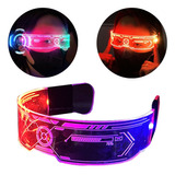 Gafas Luminosas Colores Led 4 Modos Ajustable Para Fiestas