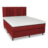 Colchão Magnético Casal Infra Vermelho + Cama Box + Cabeceir