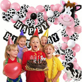 Arco Globos De Vacas Para Fiestas Kit De Cumpleaños