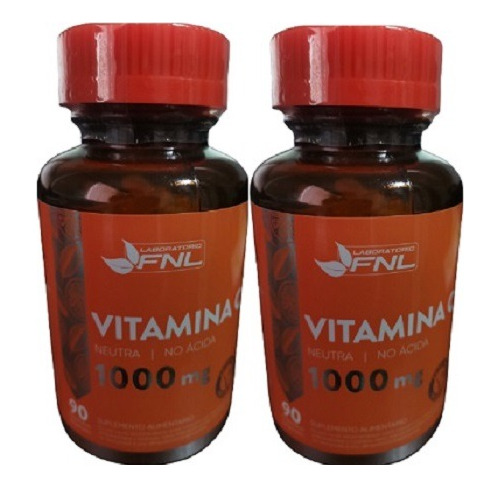 Vitamina C Fnl 2 Frascos 180 Cápsulas 2x90 1000mg