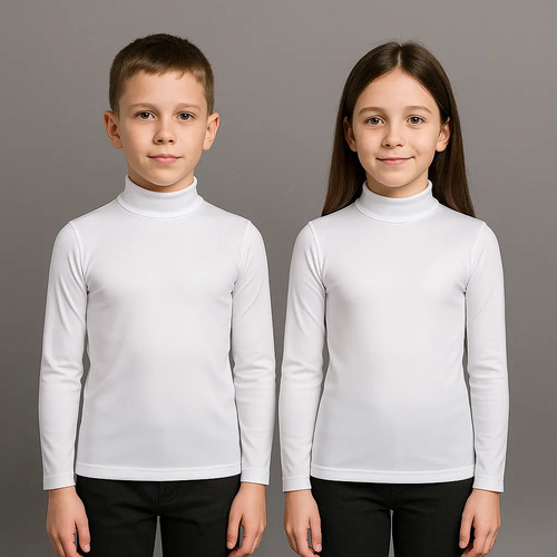 Playera Infantil Cuello Alto Unisex Termica Paquete 3 Piezas