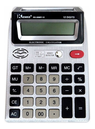 Calculadora De Mesa Eletrônica Nota Falsa Com Display Duplo