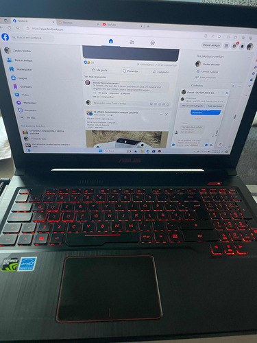 Laptop Asus Fx 503vd Core I5 Gtx 1050 Con Detalle