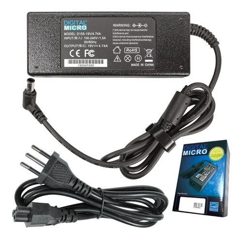 Cargador Alt. Notebook Sony Vaio Sve14125clw ( Sve141c11u )