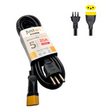 Extensão Elétrica 5 Metro 20a Tripolar Cabo Pp 3x2,5mm Cor Preto 127v/220v