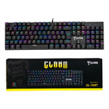 Teclado Mecanico Rgb Gamer Barato Com Switch Red Cor Preto