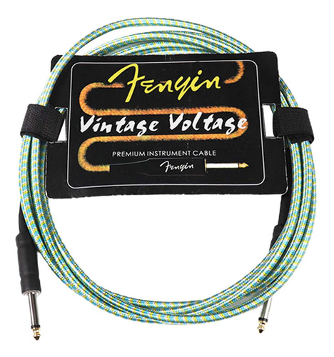 Cable De Guitarra Eléctrica Cable De Azul Con Amarillo