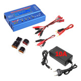 Carregador Balanceador Imax B6 80w Lipo Life + Fonte 12v 10a