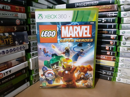 Jogo Lego Marvel Super Herois Xbox 360 Original Mídia Física