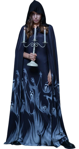 Reaper Ghost Bride Vampire Capa Zombie Halloween Cos Traje