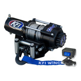 Winch 2000 Lbs Marca Kfi Para Cuatrimoto Cuerda De Acero