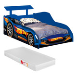 Cama Mini  Infantil Juvenil Menino Carro Stock Car Azul