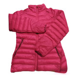 Campera Inflable De Dama Entallada Impermeable Pluma Talle L