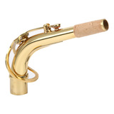 Saxofone Dourado Bend Neck Brass Para Sax Alto Tube Musical