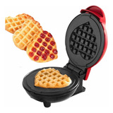 Mini Wafflera Gofrera Eléctrica Corazon 110v Antiadherente