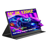 Cnbanan Monitor Portátil Para Juegos 2k 120 Hz, 16 Monitores