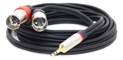 Cable Mini Plug A 2canon Balanceados Macho 2 Mts Profesional
