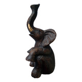 Figura Decorativa Elefante Con Porta Vela