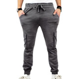 Pantalón Buzo Cargo Hombre Invierno. Jogger Slim Fit. 032