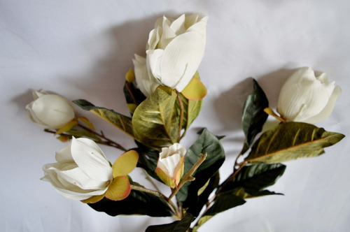 Flores Artificiales, Blancas Gran Hoja