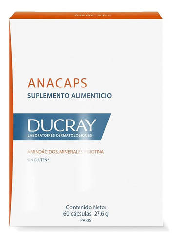 Ducray Anacaps 60 Capsulas Anticaída Del Cabello Suplemento