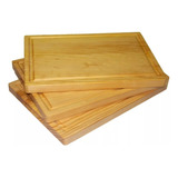 Platos De Madera Tabla Parrillera Tabla Para Carnes 25x35 Cm