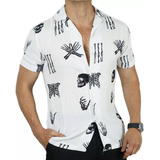 Camisa Guayabera Hawaiana Hombre Diseño Premuim