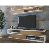 Mesa Tv Rack Nordico Moderno De 180x60x35 Blanco Y Paraiso!