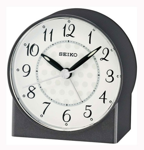 Reloj Despertador Seiko Qhe136k Negro Gtia 1 Año Ag Oficial