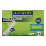 Guante Quirúrgico Latex Estéril Top Glove Talla 6.5/50 Pares