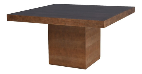 Mesa Comedor De Guatambu 1,40x1,40 Base Cubo