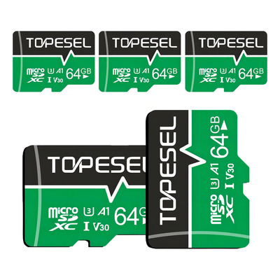 Topesel Tarjeta Micro SD 64GB Clase 10 U3 con Adaptador SD Resistente a Impactos | Envío gratis
