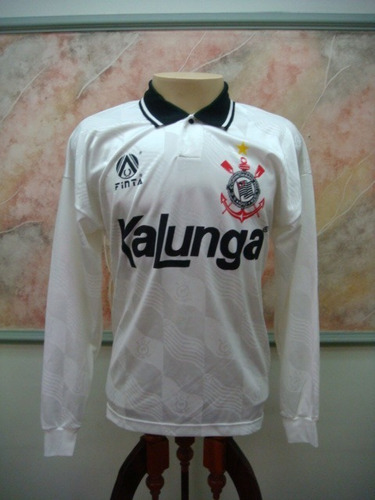 Camisa Futebol Corinthians Sp Finta Usada Jogo Antiga 1874