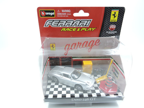 Miniatura Ferrari Dino 246 Gt Race & Play 1/43 Burago Dioram