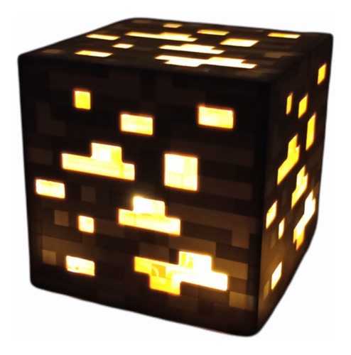 Lámpara Cubo De Luz Minecraft Decorativo Juguete Recargable