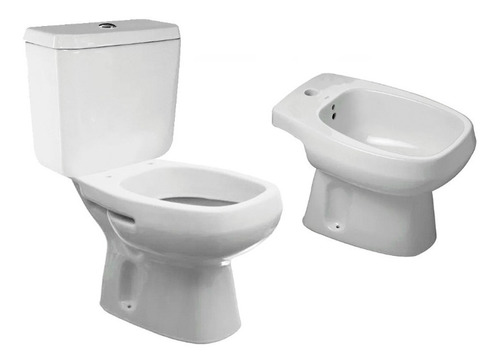 Juego Inodoro Mónaco Largo + Depósito + Bidet