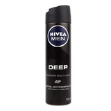 Desodorante Nivea Men Deep Sensación Seca Y Limpia 150 Ml